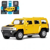 JB1251268ТМ"Автопанорама"Машинкаметалл1:43 HummerH3,желтый,откр.двери,инерция - КОЛОРЛОН ВТД Новосибирск