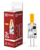 Лампа сд LED-JC-COB 3Вт 12В G4 4000К 310Лм IN HOME - КОЛОРЛОН ВТД Новосибирск