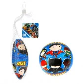Т23018 Justice League мяч ПВХ, полноцветн, 15 см, 45 г, сетка и бирка - КОЛОРЛОН ВТД Новосибирск