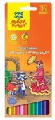Карандаши цветные Мульти-Пульти "Енот в Испании", 12цв., трехгран., заточен., картон  CP_10754 - КОЛОРЛОН ВТД Новосибирск