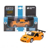 JB1200127ТМ "Автопанорама"  Машинка металл. 1:39 Porsche 911 GT3 RSR, оранжевый, инерция, откр. двер - КОЛОРЛОН ВТД Новосибирск