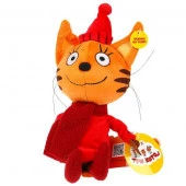 355990 Игрушка мягкая Три Кота Карамелька в зимней одежде, 16см, озвуч, в пак. МУЛЬТИ-ПУЛЬТИ - КОЛОРЛОН ВТД Новосибирск