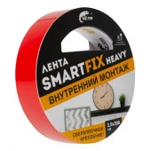 Сверхсильная лента для внутреннего монтажа W-con SmartFix HEAVY, 2,5*300см, прозрачная - КОЛОРЛОН ВТД Новосибирск