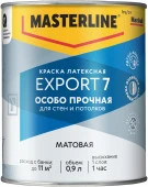 Краска Masterline Export 7 мат латексная BW 0,9л - КОЛОРЛОН ВТД Новосибирск