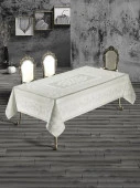 Скатерть DO&CO броде жаккард 160х220 SEVDA (кремовый ) - КОЛОРЛОН ВТД Новосибирск