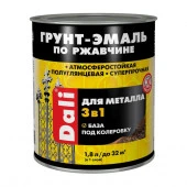 ГРУНТ - ЭМАЛЬ по ржавчине "DALI" гладкая 1,8 л - База А - КОЛОРЛОН ВТД Новосибирск
