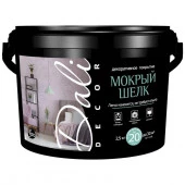 Декоративное покрытие DALI DECOR "Мокрый шелк" 5кг белый перламутровый - КОЛОРЛОН ВТД Новосибирск