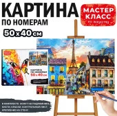 MKR5040-65 Набор для рисования "Картина по номерам 40х50 см. Вечерний Париж" - КОЛОРЛОН ВТД Новосибирск