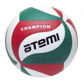 Мяч волейбольный Atemi CHAMPION синтетическая кожа PU Soft, зел/бел/красн - КОЛОРЛОН ВТД Новосибирск