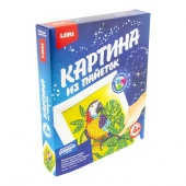 Ап-044 Картина из пайеток "Попугай" - КОЛОРЛОН ВТД Новосибирск