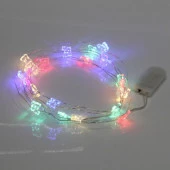 Гирлянда для дома "Бабочка" на батарейках 2,0 м 20 ламп LED, 1 реж., IP-20, Мультицвет - КОЛОРЛОН ВТД Новосибирск