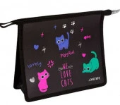Папка д/тетрадей А5 deVENTE "Funny Cats" 8056549 с расш.8см,400мкм,непрозр.,факт.песок,фольга - КОЛОРЛОН ВТД Новосибирск