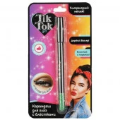 Карандаш для глаз с блестками, зеленый TIK TOK GIRL  YL61609TTG - КОЛОРЛОН ВТД Новосибирск