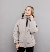 629-24в-1 Куртка для девочки "Эффи" серебристо-бежевый р.152-80 - КОЛОРЛОН ВТД Новосибирск