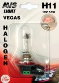Галогенная лампа AVS Vegas в блистере H11.12V.55W.1шт. - КОЛОРЛОН ВТД Новосибирск