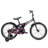 CR-B2-0520PK Дет. велосипед "City-Ride XTERRA"рама сталь,кожух цепи,диски алюм.20,страх.кол черн/роз - КОЛОРЛОН ВТД Новосибирск