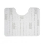 Коврик для ванной комнаты 50*60 см, BRICKS, WHITE FOR-PP-BRK50-60W - КОЛОРЛОН ВТД Новосибирск