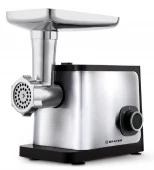Мясорубка BRAYER BR1615 , 1800 Вт,реверс, насадки кеббе, колбасы, 2 диска 5,7мм, толкатель - КОЛОРЛОН ВТД Новосибирск