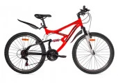 Велосипед BLACK AQUA Mount 1681 V matt 26"  (красный-черный) - КОЛОРЛОН ВТД Новосибирск