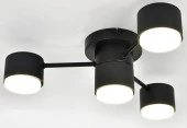 Люстра MS 1201/4 Флинт Чёрный 4*GX53 max.11W 450x450x135mm - КОЛОРЛОН ВТД Новосибирск