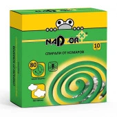 Nadzor Спирали от комаров малодымные без запаха зеленые 10штук ISM004C - КОЛОРЛОН ВТД Новосибирск