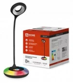 Светильник настольный LED PLUS ССО-21Ч 8Вт 640Лм RGB, сенсор, адаптер ЧЕРНЫЙ IN HOME - КОЛОРЛОН ВТД Новосибирск