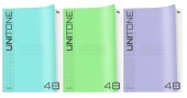 Тетрадь 48л., А4 клетка BG "UniTone. MIX", пластиковая обложка, микс цветов 381708 - КОЛОРЛОН ВТД Новосибирск