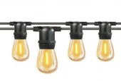 ***Гирлянда Белт Лайт Gen-Beltlight-5M-10E27-IP65 Black (Шаг 50См/16а/2*1,5mm +3m шнур) - КОЛОРЛОН ВТД Новосибирск