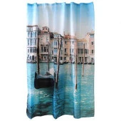 ***000873 Занавеска для ванной "Рыжий кот" Curtain-Venice "Венеция" - КОЛОРЛОН ВТД Новосибирск