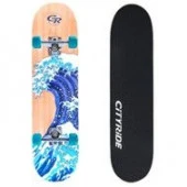 JB4200202 Скейтборд CITYRIDE, дека 31*8 дюйм, кит клен  7 сл, под алюм. 5", колёса PU 50*36мм, по - КОЛОРЛОН ВТД Новосибирск
