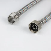 Гибкая подводка, F1/2xM1/2, SS304, латунь, 0,8 м, IDDIS, 926BBS08ZP - КОЛОРЛОН ВТД Новосибирск