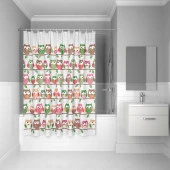 Штора для ванной комнаты, 180*180 см, PEVA, Cheeky owls, Milardo, 530V180M11/P27PV11i11 - КОЛОРЛОН ВТД Новосибирск