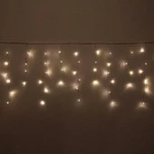 Гирлянда для улицы БАХРОМА ш3м* в40/60см 100 ламп LED, прозр.пров, 8 реж, Теплый белый (возможность - КОЛОРЛОН ВТД Новосибирск