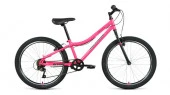 Велосипед ALTAIR MTB HT 24 1.0 (24" 6 ск. рост 12") 2020-2021, розовый/серый, RBKT11N46005 - КОЛОРЛОН ВТД Новосибирск