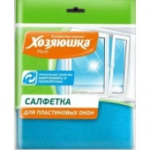 Салфетка "ХОЗЯЮШКА Мила" для пластиковых окон, микрофибра, 30*30 см, 1 шт.04049 - КОЛОРЛОН ВТД Новосибирск