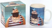 133-08065  LOVE SEA, кружка 510мл, NEW BONE CHINA, индивидуальная подарочная - КОЛОРЛОН ВТД Новосибирск
