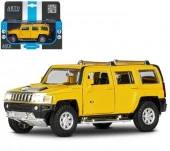 JB1251294 ТМ "Автопанорама" Машинка мет. 1:32 Hummer H3,желт,свет,звук,откр.дв,баг,инерция - КОЛОРЛОН ВТД Новосибирск