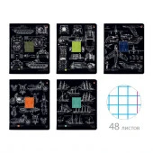 7-48-1252 ТЕТРАДЬ 48Л. "BLUEPRINT" 5 ВИДОВ - КОЛОРЛОН ВТД Новосибирск