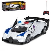JB0404739 AUTODRIVE 1:24 Р/У машинка,5кан,двери с пульта,свет,цвет белый 29х10,3х12,2см(а) - КОЛОРЛОН ВТД Новосибирск