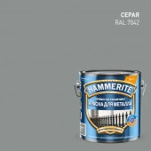 *Краска Hammerite гладкая Серая RAL 7042 2л ЛИПЕЦК - КОЛОРЛОН ВТД Новосибирск