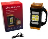 Ultraflash LED38100 (фонарь акк. черн./охра, 76LED+4COB, 4 реж., Type-C, PowerBank, пласт., короб. - КОЛОРЛОН ВТД Новосибирск