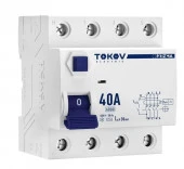 TOKOV УЗО 3P+N 40А AC 30мА 6кА - КОЛОРЛОН ВТД Новосибирск