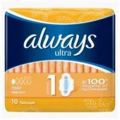 ALWAYS Ultra Женские гигиенические прокладки Light Single 10шт - КОЛОРЛОН ВТД Новосибирск