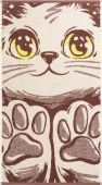 Полотенце махровое Taba Cat ПЦ-2602-6945 1сорт цв. 10000 50Х90 - КОЛОРЛОН ВТД Новосибирск