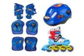 26-29 Коньки ролик. Hot Wheels, PU колеса со светом, в комплекте с защитой и шлемом, XS (26-29) - КОЛОРЛОН ВТД Новосибирск
