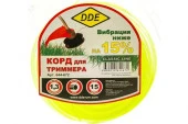 Корд триммерный в блистере DDE "Classic line" (круг) 1,3 мм х 15 м, желтый - КОЛОРЛОН ВТД Новосибирск
