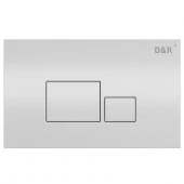DB1519016 Клавиша смыва D&K Quadro белый - КОЛОРЛОН ВТД Новосибирск