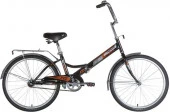 24FTG1.BK20  Велосипед NOVATRACK 24" складной, TG, черный, тормоз нож, двойной обод - КОЛОРЛОН ВТД Новосибирск