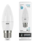 ***12W Лампа Gauss Elementary Свеча 12W 950lm 4100K E27 LED - КОЛОРЛОН ВТД Новосибирск