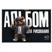 Альб д.рис 40л Клей А4 14466-EAC Крутой мишка - КОЛОРЛОН ВТД Новосибирск